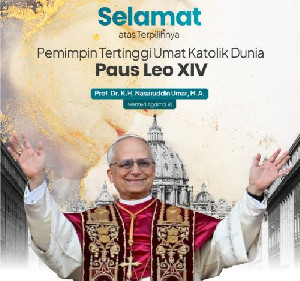 Menag Ucapkan Selamat atas Terpilihnya Paus Leo XIV, Pemimpin Tertinggi Umat Katolik Dunia