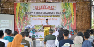 Wagub Fadhlullah Resmikan Pusat Pelatihan Budidaya Bibit Kakao Unggul di Aceh Timur