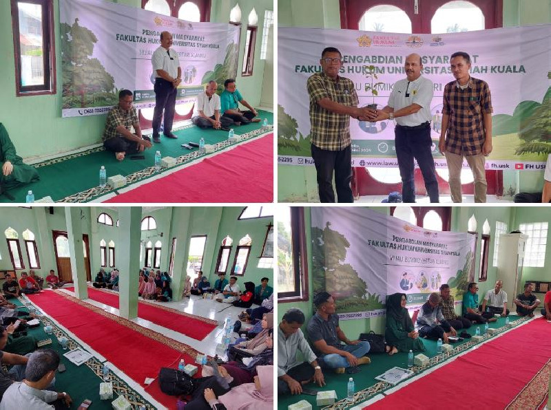 Gandeng BPN dan Kementerian Kehutanan, FH USK Gelar Pengabdian Masyarakat di Alue Naga