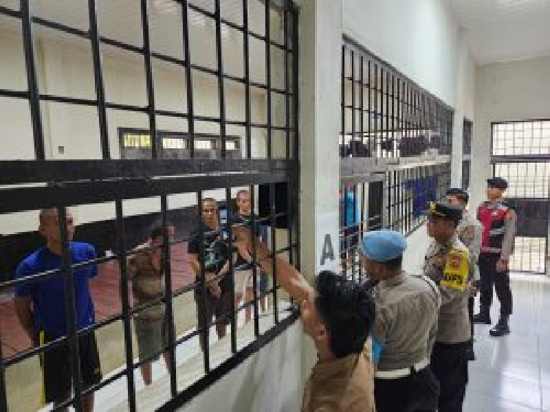 Pascalibur Idul Adha, Polres Nagan Raya Cek Kondisi Tahanan