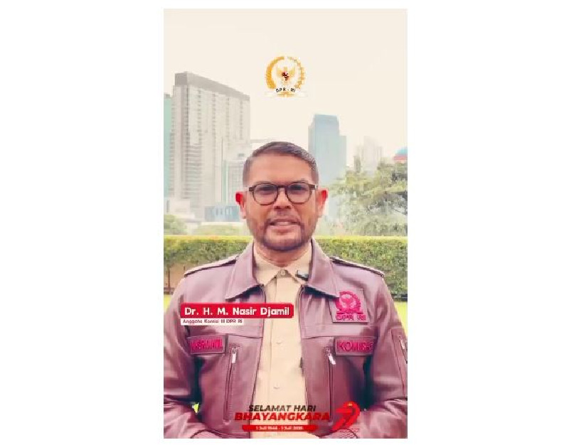 M Nasir Djamil: Selamat Hari Bhayangkara ke-79, Polri untuk Masyarakat