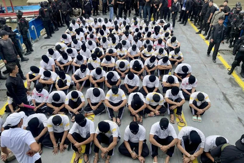 100 Narapidana Risiko Tinggi asal Sumut Dipindahkan ke Nusakambangan