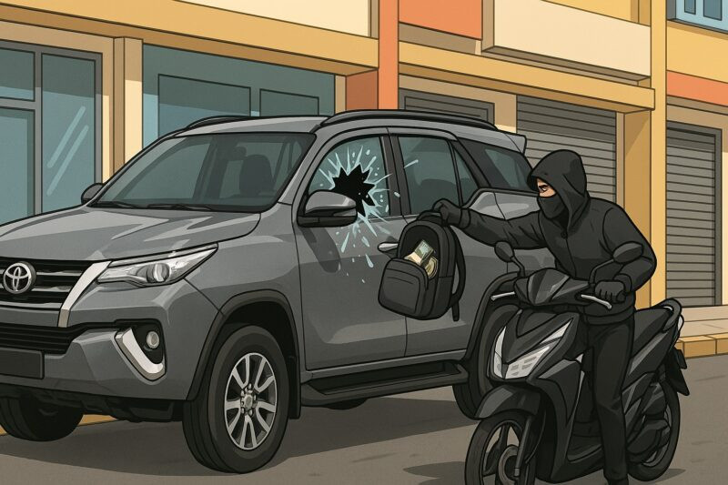 Mobil Dibobol Maling di Aceh Utara, Uang Rp380 Juta Hilang