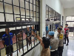 Pascalibur Idul Adha, Polres Nagan Raya Cek Kondisi Tahanan