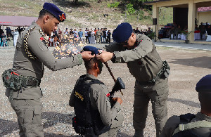 Kapolda Aceh Tutup Tradisi Pembaretan Bintara dan Tamtama Remaja Satbrimob