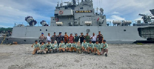 Ekspedisi Rupiah Berdaulat 2025, KRI Imam Bonjol Tiba di Simeulue