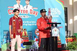 Ribuan Warga Padati Car Free Day Perdana di Aceh Barat