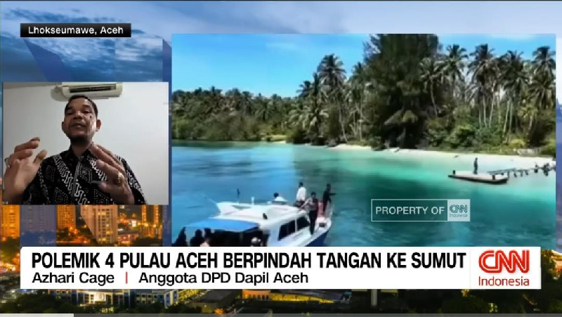 Azhari Cage: Jangan Sampai Sejarah Penghilangan Wilayah Aceh Terulang Lagi