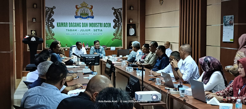 Kadin Aceh dan Tim RPJM Aceh: Duek Pakat Bahas Penguatan Jalur Perdagangan Aceh-Malaysia