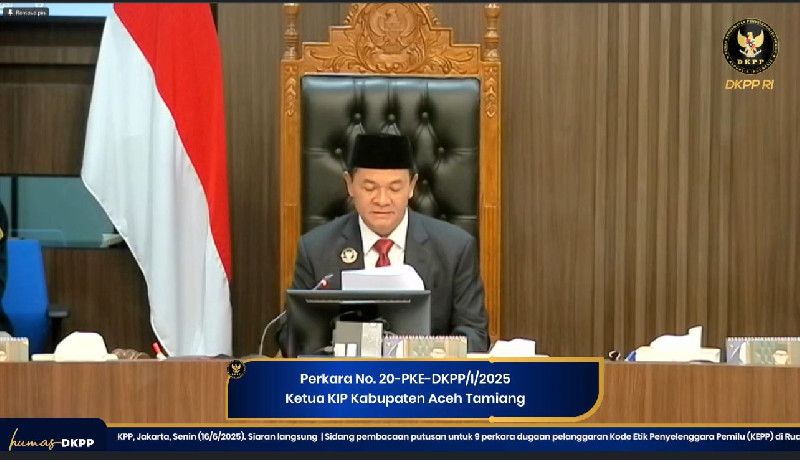 Terbukti Terima Uang dari Caleg, DKPP Berhentikan Ketua KIP Aceh Tamiang