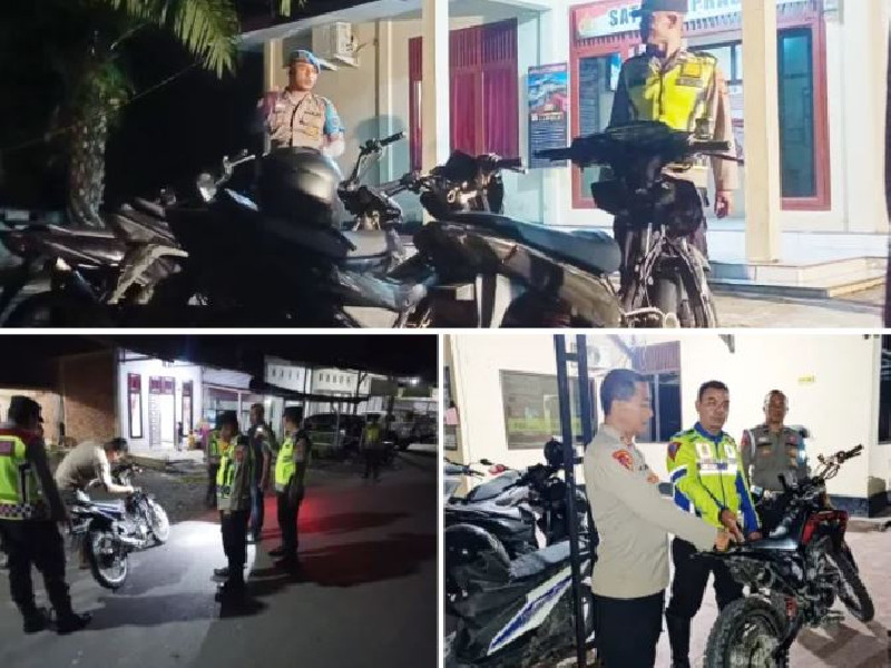 Razia Serentak, 12 Motor Berknalpot Brong Diamankan Polres Aceh Barat