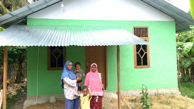 Program Sedekah Seribu Sehari, Lahir Rumah Impian Honorer Kemenag Aceh Besar
