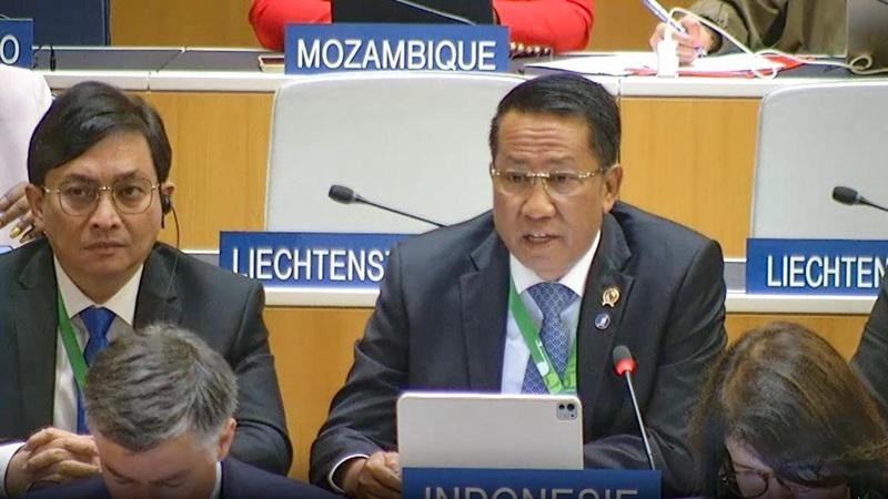 Menkum Tegaskan Komitmen Transformasi Digital Layanan Kekayaan Intelektual di Sidang Umum WIPO