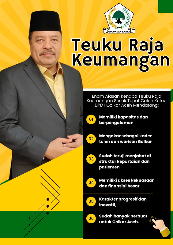 TRK Makin Diinginkan Menjelang Musda XII Golkar Aceh