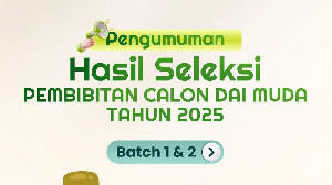 Pengumuman Hasil Seleksi Calon Dai Muda 2025, Ini Daftarnya