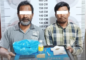 Polres Bener Meriah Amankan Dua Tersangka Pengedar Ganja dan Sabu