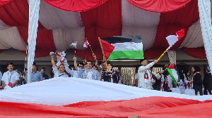 Forkopimda Banda Aceh Kompak Bela Palestina di Stadion H. Dimurtala Lampineung