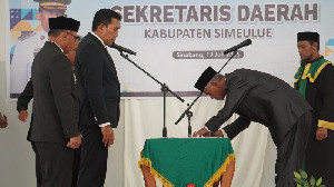 Asludin Resmi Dilantik sebagai Sekda Definitif Simeulue