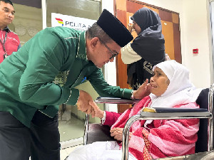 Jemaah Haji Aceh yang Dirawat di RS Makkah Kembali ke Tanah Air