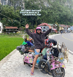Pemuda Aceh Utara Jelajahi Indonesia Dengan Vespa Demi Belajar Toleransi
