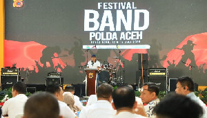 Festival Band Polda Aceh Meriahkan Hari Bhayangkara Ke-79