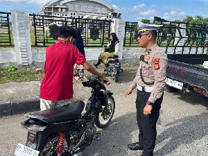 25 Pengendara Ditilang di Meulaboh, Polisi Fokus Razia Knalpot Brong dan Helm Non-SNI
