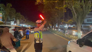 Cegah Balap Liar dan Pelanggaran, Satlantas Polres Aceh Barat Gelar Patroli Malam