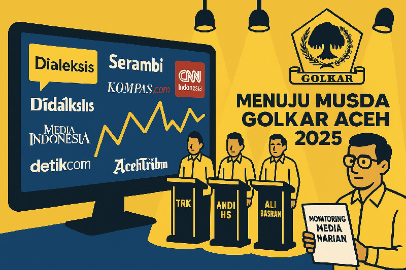 Empat Nama Menguat di Bursa Ketua Golkar Aceh, Siapa Paling Populer di Media?