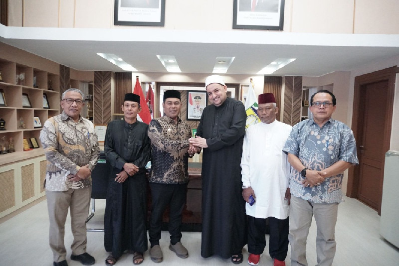 Syekh Samih Kamel Hajjaj dari Palestina Kunjungi Aceh Besar, Sampaikan Pesan Kemanusiaan