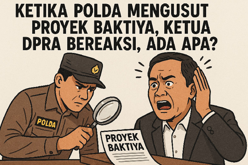 Ketika Polda mengusut Proyek Baktiya, Ketua DPRA Bereaksi, Ada Apa?