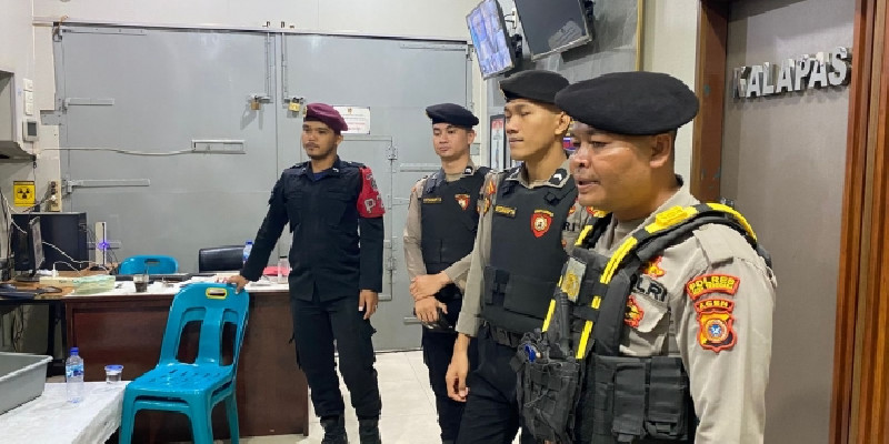 Cegah Gangguan Keamanan, Samapta Polres Aceh Tenggara Patroli ke Lapas Kutacane