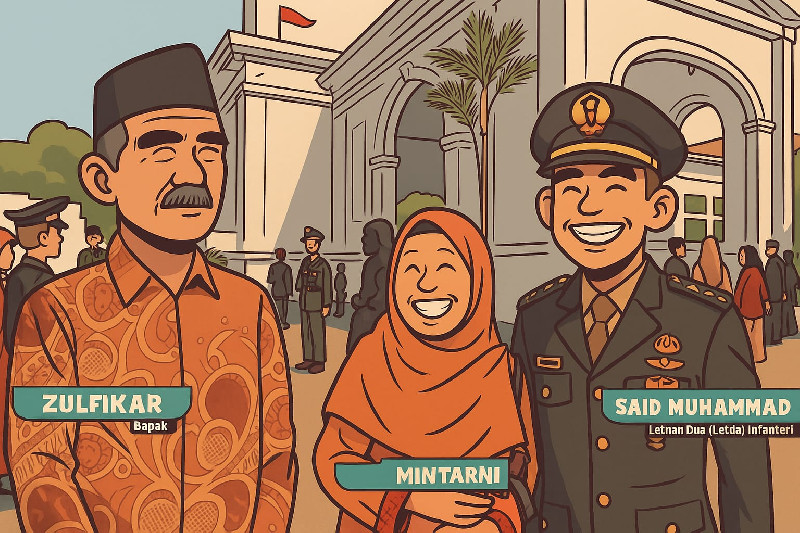 Anak Tukang Sayur dari Banda Aceh itu Kini Menjadi Perwira TNI