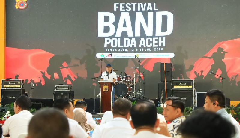 Festival Band Polda Aceh Meriahkan Hari Bhayangkara Ke-79