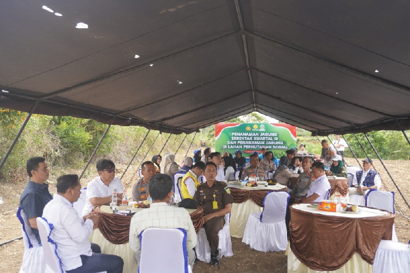 Dukung Program Swasembada Pangan, Polres Gayo Lues Lakukan Penanaman Jagung Secara Serentak