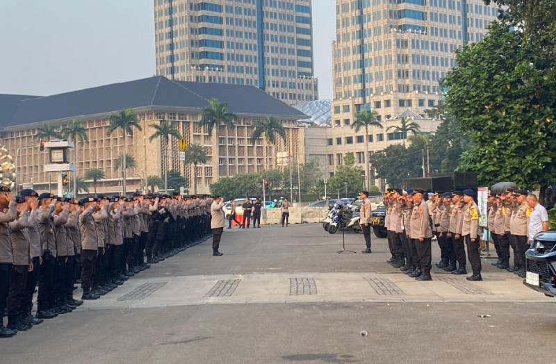1.632 Polisi Dikerahkan Amankan Aksi Ojol di Silang Selatan Monas