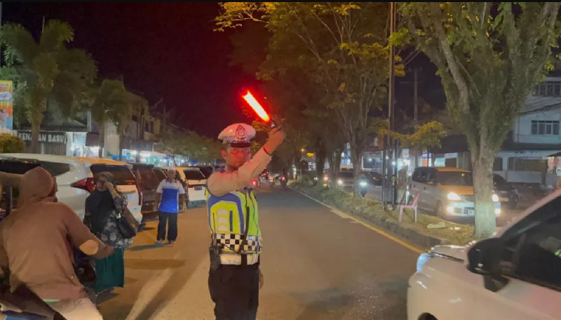Cegah Balap Liar dan Pelanggaran, Satlantas Polres Aceh Barat Gelar Patroli Malam