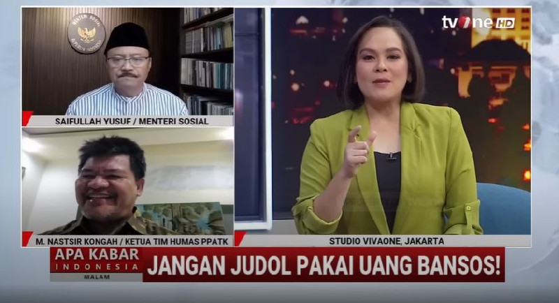 571 Ribu Penerima Bansos Terindikasi Judi Online, Kemensos Siap Cabut Hak Bantuan