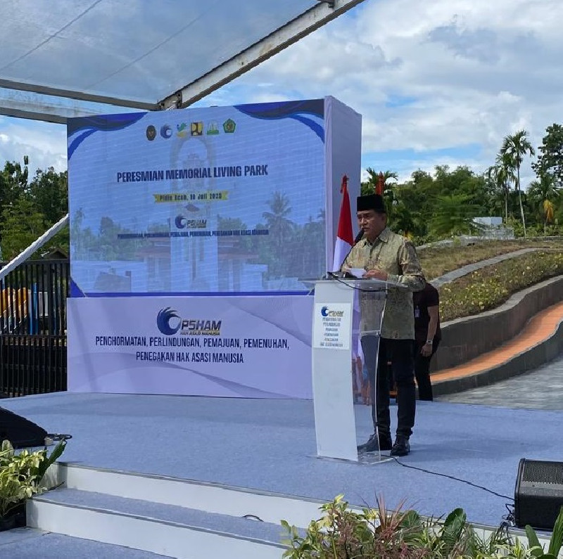 Memorial Living Park Rumoh Geudong Diresmikan, Yusril: Bukan Sekedar Ruang Publik