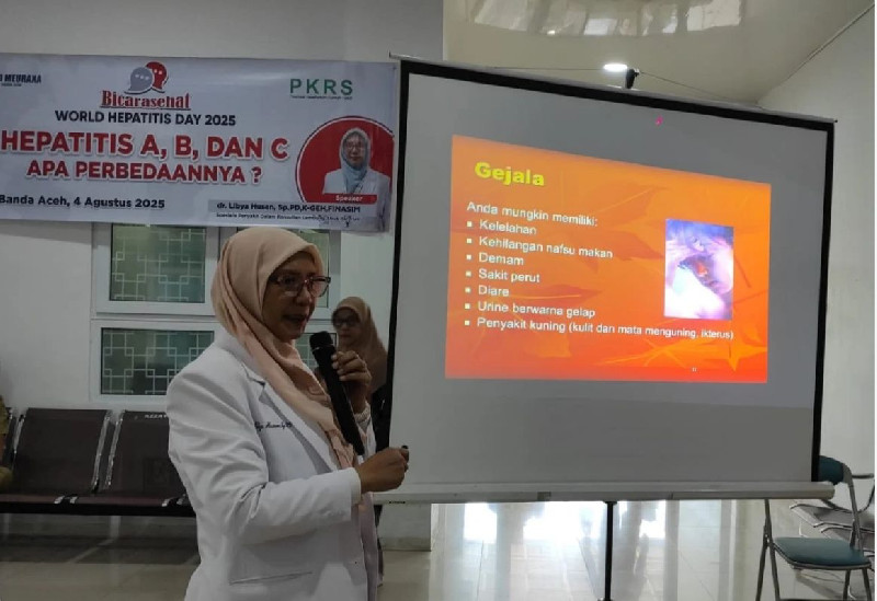 RSUD Meuraxa Gelar Penyuluhan Kesehatan Sambut World Hepatitis Day 2025