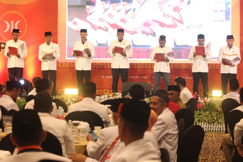 Presiden PKS Lantik Pengurus DPTW PKS Aceh Periode 2025-2030