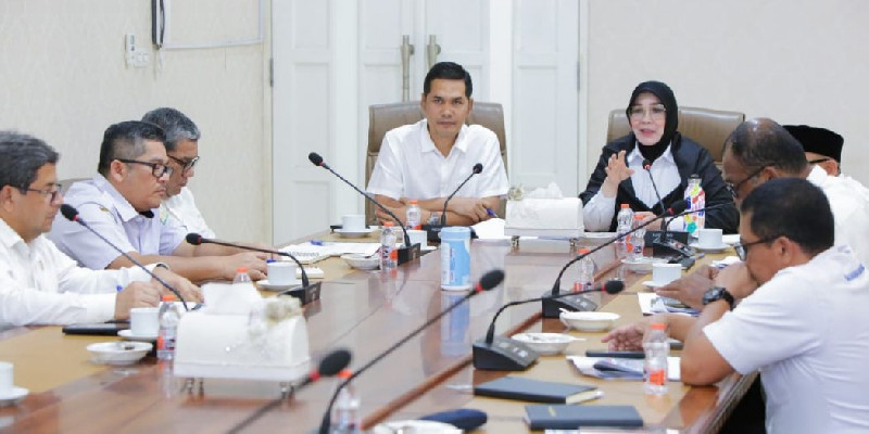 Sekda Aceh Bahas Integrasi Pelayanan RSUDZA Bersama Wali Kota Banda Aceh