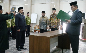 Munawar Dilantik sebagai Kakankemenag Kota Subulussalam
