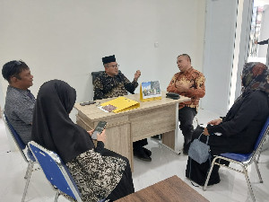 Kakanwil Kemenag Aceh dan Kabid PHU Layani Konsultasi Pelimpahan Porsi dan Izin Travel
