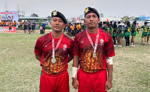 Dua Personel Polda Aceh Raih Medali Perak dalam Kejurnas Rugby di Yogyakarta