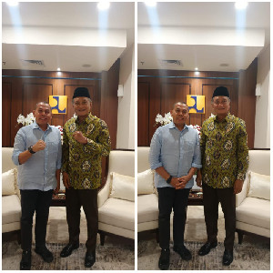 Ketua Demokrat Aceh Bahas Percepatan Pembangunan dengan Menteri PU