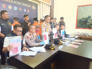 Polres Aceh Tengah Limpahkah 7 Tersangka Korupsi Pasar Bale Atu ke JPU