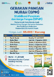 Ini Jadwal Pasar Beras Murah di Kota Banda Aceh