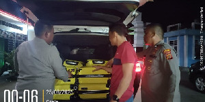Polres Aceh Tenggara Periksa Kendaraan di Perbatasan Aceh-Sumut
