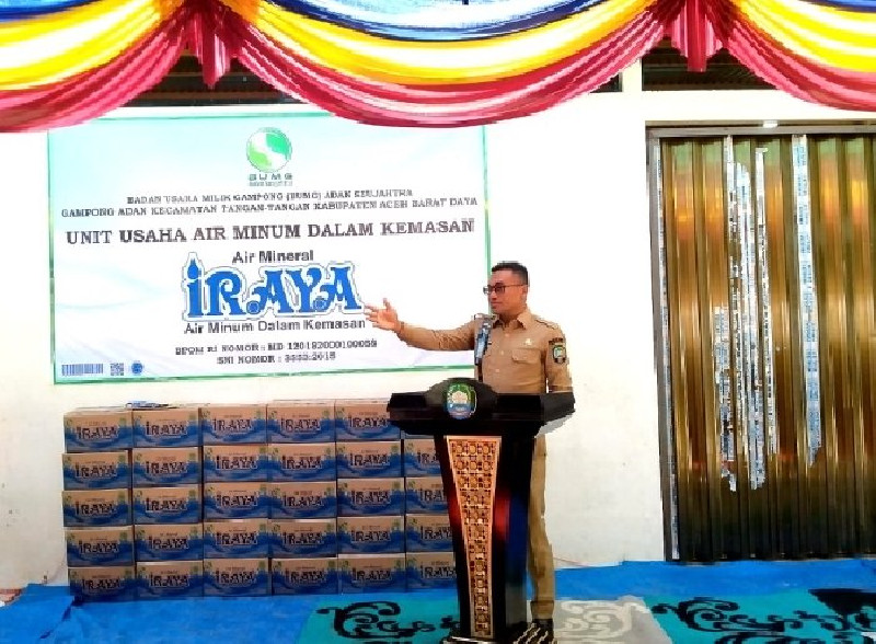 AMDK Ie Raya Diresmikan, Bukti Kemandirian Ekonomi Gampong Adan