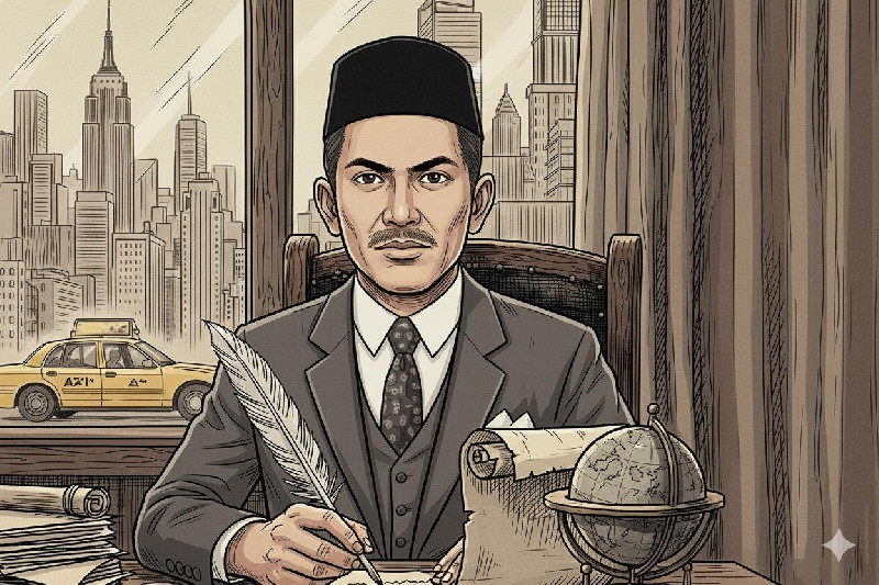 Bukan Hasan Tiro, Putra Aceh Ini Menaklukkan New York Lewat Pena